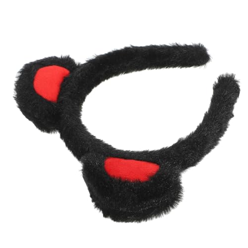 NOLITOY Weihnachtskostüm Halloweenkostüm Stirnband Geburtstag Haarschmuck Plüschbären Ohren Haarreif Cosplay-ohr-stirnbänder Ohren Tragen Kostümzubehör Tragen Cosplay-kopfschmuck Kleidung von NOLITOY