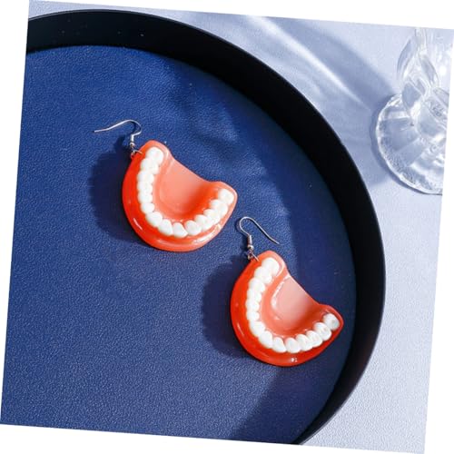 NOLITOY Weird Fashion Earrings Frauen Lustige Hängende Zahn Ohrringe Kreative Schmuck für Alltag Festival Party von NOLITOY