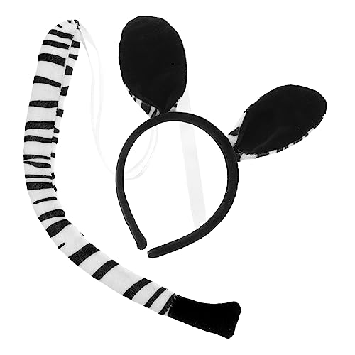 NOLITOY Zebra Ohr Stirnband und Cartoon Tier Kostüm Zubehör Langlebig und für Tierpartys Cosplay Bühnenauftritte und Fotorequisiten von NOLITOY