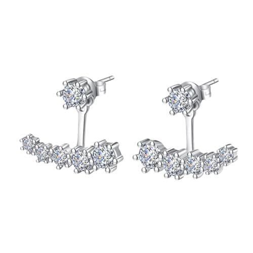 NOLITOY Zirkonia Ohrringe Für Damen Zirkon Ohrringe Schmuck Ohrstecker Mit Zirkonia Bezauberndes Krallendesign Korrosionsbeständig Und Langlebig von NOLITOY