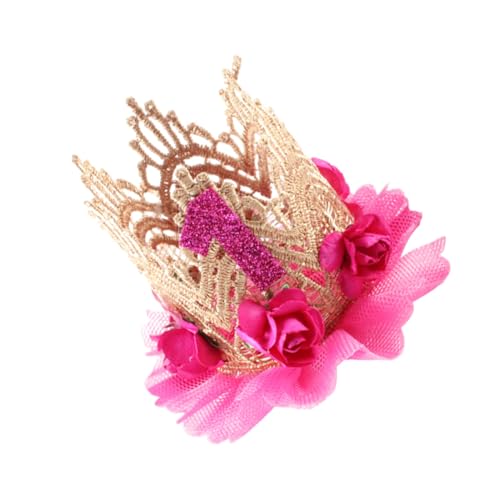 NOLITOY hair accessories for girls baby haarspangen erster Geburtstag Spitzenstirnband Blumenstirnbänder für Babys ersten Geburtstag Hut Haustier Dekorationen Kind von NOLITOY