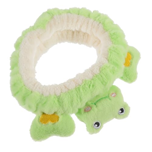 Stirnband fitness-zubehã¶r fitness zubehör the green gesicht reinigung hairwrap Haarband mit Cartoon-Gesicht Spa-Haarreifen Sanft Kopfbedeckung Gürtel waschen Frosch Mädchen Stoff von NOLITOY