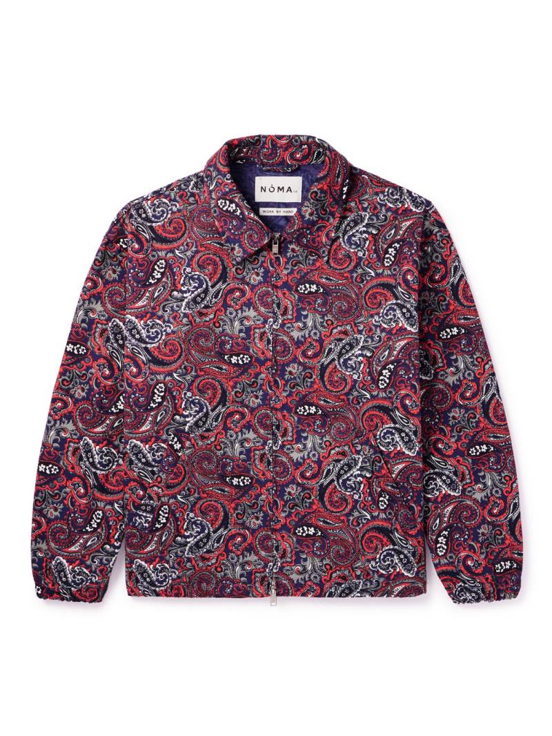NOMA T.D. - Paisley-Print Cotton-Twill Blouson Jacket - Men - Red - 1 von NOMA T.D.