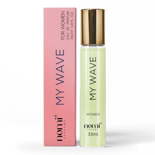 Nomi Perfume für Frauen, 33ml, MY WAVE Eau de Parfum mit 20% Duftölen, Blumige Raffinesse & Holzige Tiefe, Lang anhaltender Duft von NOMI PERFUME