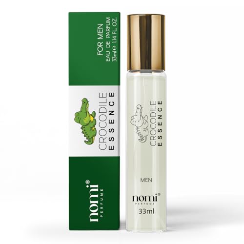 Nomi Perfume für Herren, 33ml, CROCODIL ESSENCE Eau de Parfum mit 20% Duftölen, Aromatische Intensität & Holzige Tiefe, Lang anhaltender Duft von NOMI PERFUME