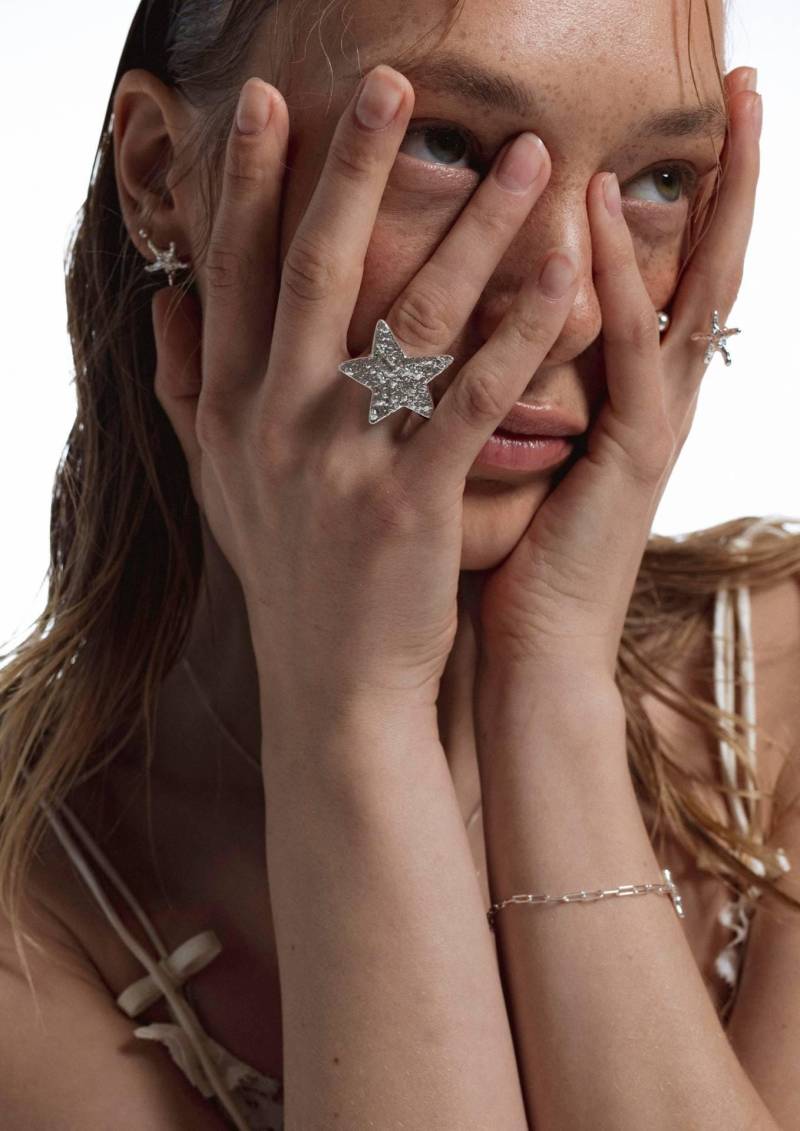 Sea Star Ring Silber, Bold Ring, Statement Unisex Silberring von NOMOREaccessories