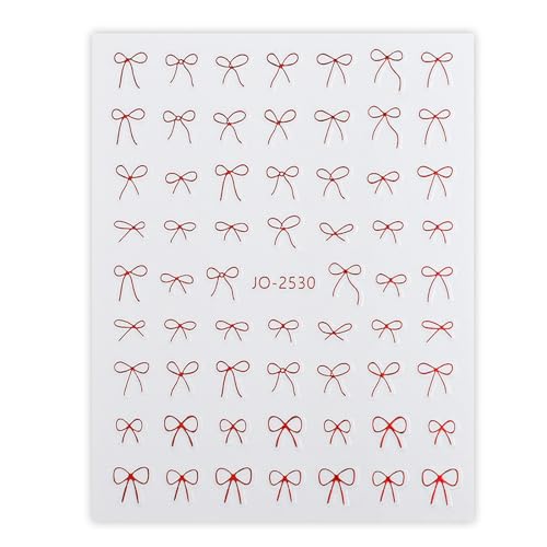 Bowknot Art Stickers Decals Supplies Selbstklebende Abziehbilder Kunst Designs Aufkleber Maniküre Zubehör von NONGYU
