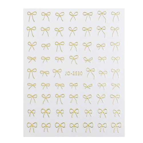 Bowknot Art Stickers Decals Supplies Selbstklebende Abziehbilder Kunst Designs Aufkleber Maniküre Zubehör von NONGYU