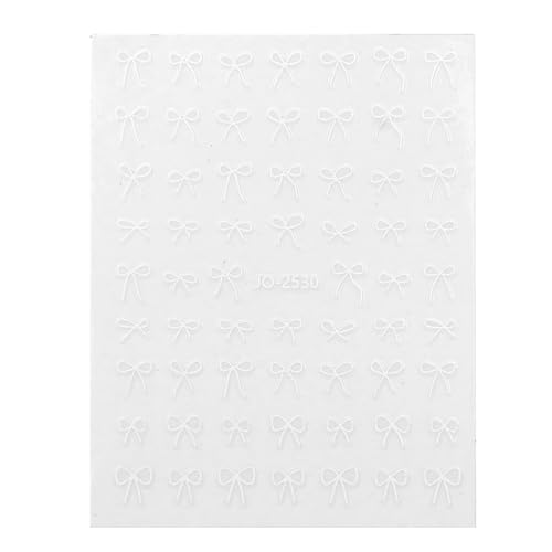 Bowknot Art Stickers Decals Supplies Selbstklebende Abziehbilder Kunst Designs Aufkleber Maniküre Zubehör von NONGYU