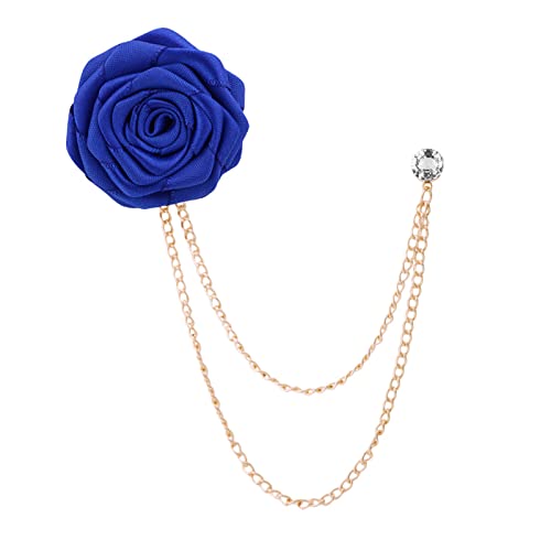 Brautpaar Hochzeit Brosche Stoff Kunst Handgemachte Rose Blume Brosche Anstecknadel Abzeichen Kette Herren Anzug Zubehör, Flower 4cm, Stoff und Legierung Brautpaar Hochzeit Brosche Stoff Kunst Handgemachte Rose Blume Brosche Anstecknadel Abzeichen Kette Herren Anzug Zubehör, Flower 4cm, Stoff und Legierung von NONGYU