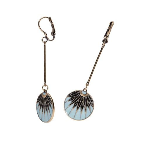 Geometrische Tropfen-Ohrringe im Retro-Stil in Designs aus robusten Legierungsmaterialien für modischen Damen-Schmuck im Vintage-Stil von NONGYU