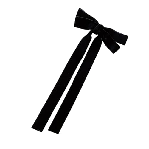 Haarspange mit langer Schleife für Erwachsene und Kinder, samtige Haarspange, Haarschleifen, Pferdeschwanz-Halter, süßes Ballett-Haarschmuck Haarspange mit langer Schleife für Erwachsene und Kinder, samtige Haarspange, Haarschleifen, Pferdeschwanz-Halter, süßes Ballett-Haarschmuck von NONGYU