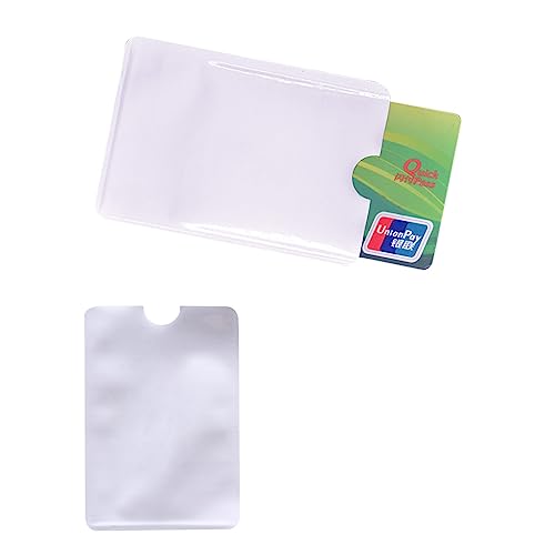NONGYU Business Kreditkartenetui Blocking Sleeve Protector Shield Holder f, farblos, 9.1x6.3cm/3.58x2.48'', Transparent von NONGYU