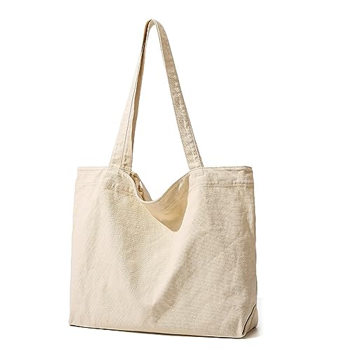 NONGYU Einkaufstasche aus Segeltuch, für Mädchen und Damen, große Kapazität, vielseitige Schultertasche, schwarz, braun, grün, Damen-Schultertasche, a NONGYU Einkaufstasche aus Segeltuch, für Mädchen und Damen, große Kapazität, vielseitige Schultertasche, schwarz, braun, grün, Damen-Schultertasche, a von NONGYU