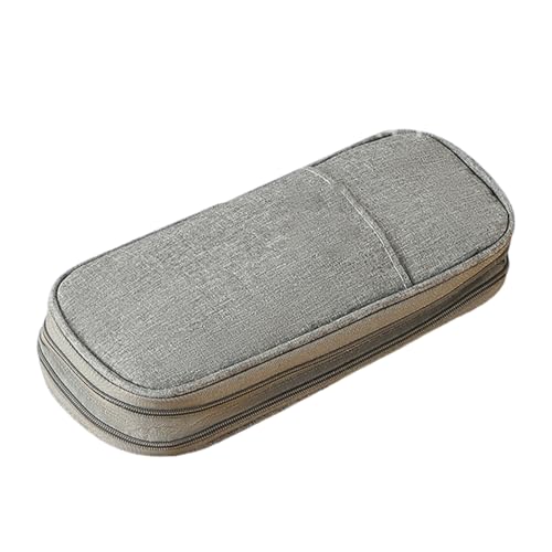 NONGYU Erweiterbares Federmäppchen, großes Fassungsvermögen, doppellagig, erweiterbare Tasche, Reise-Make-up-Pinsel-Aufbewahrungstasche, erweiterbare Stiftebeutel, Gy von NONGYU