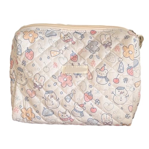 NONGYU Kosmetiktasche mit Cartoon-Aufdruck, geräumige Toilettenartikeltasche, Aufbewahrungs-Organizer für Reisen und den Außenbereich von NONGYU
