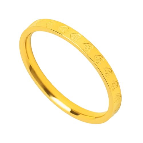 NONGYU Schöne herzverzierte Ringe, vielseitiges Accessoire mit Verzierung für den täglichen Gebrauch und als Geschenk für geformte Verzierungen, Einheitsgröße, Wie beschrieben, Wie beschrieben von NONGYU