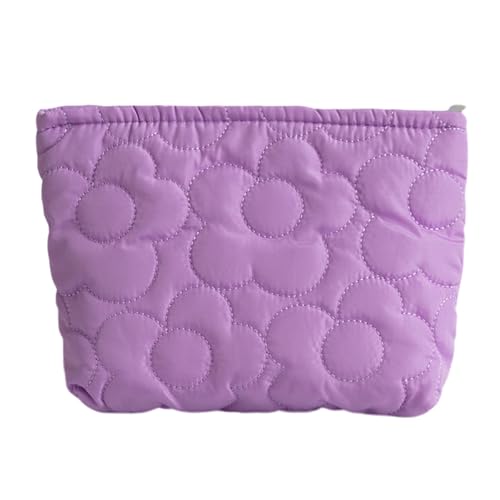 NONGYU Stilvolle Make-up-Tasche für Reisen und den täglichen Gebrauch, Nylon-Aufbewahrungstasche, lässige Kosmetiktasche, große Kapazität, Kulturbeutel, violett, As shown in the picture (error 1-3cm) von NONGYU