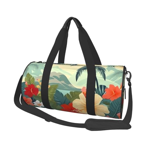 American Football Reisetasche für Männer und Frauen, Sport, Turnbeutel, faltbar, Wochenendtasche, Handgepäck, Übernachtungstasche, für Reisen, Schwimmen, Basketball, Sommer Hawaii., Einheitsgröße von NONHAI