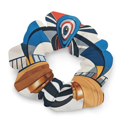 Haargummis Großer Darm Haarring Frauen Anmut Fettdarm Elastizität Kopfseil Maritim Segelboot Kompass Haarbänder für Frauen Pferdeschwanz Haargummis Haarschmuck von NONHAI