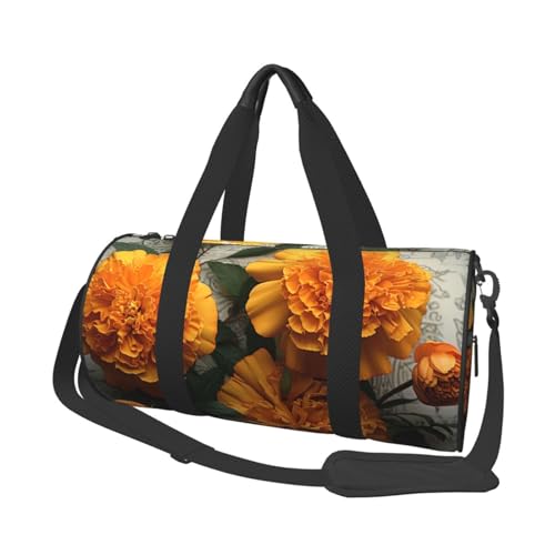 Monkey Reisetasche für Herren und Damen, Sport, Turnbeutel, faltbar, Wochenendtasche, Handgepäck, Übernachtungstasche, für Reisen, Schwimmen, Basketball, Ringelblume, Einheitsgröße von NONHAI