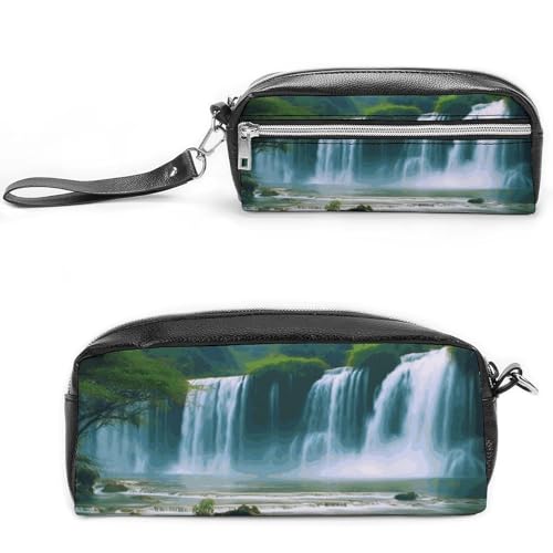 NONHAI Federmäppchen, Wasserfall-Landschaft, Make-up-Tasche, großes Fassungsvermögen, Kosmetiktasche für Männer und Frauen, Stifte-Tasche für Bürobedarf, Stil, 20 x 10 x 5,5 cm, Stil:, 20*10*5.5cm von NONHAI