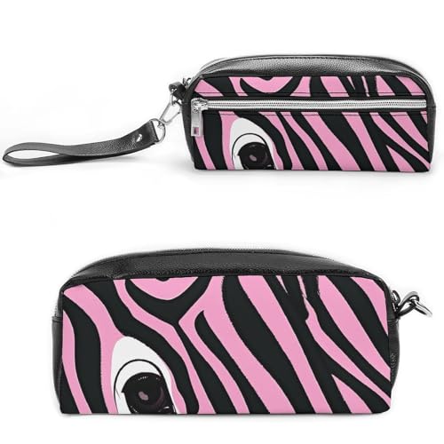 NONHAI Federmäppchen, Zebra-ähnlicher Druck, Make-up-Tasche, großes Fassungsvermögen, Kosmetiktasche für Männer und Frauen, Stifttasche für Bürobedarf, Stil, 20 x 10 x 5,5 cm, Stil:, 20*10*5.5cm von NONHAI