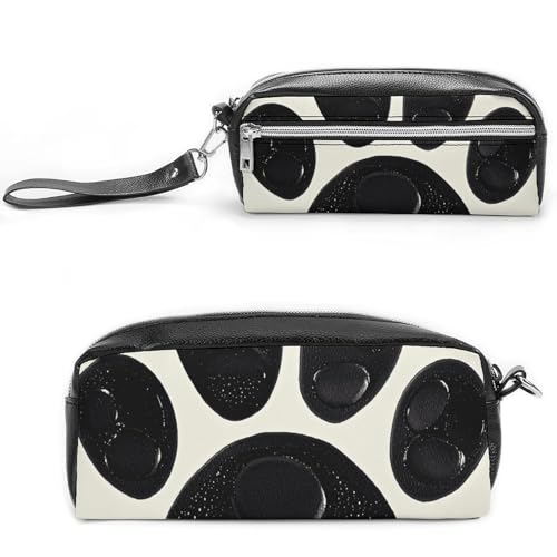 NONHAI Federmäppchen für Männer und Frauen, Make-up-Tasche, großes Fassungsvermögen, Bleistiftbox, Kosmetiktasche, Schwarz und Weiß, Pfotenabdruck, Bleistifttasche für Bürobedarf, Stil:, 20*10*5.5cm NONHAI Federmäppchen für Männer und Frauen, Make-up-Tasche, großes Fassungsvermögen, Bleistiftbox, Kosmetiktasche, Schwarz und Weiß, Pfotenabdruck, Bleistifttasche für Bürobedarf, Stil:, 20*10*5.5cm von NONHAI