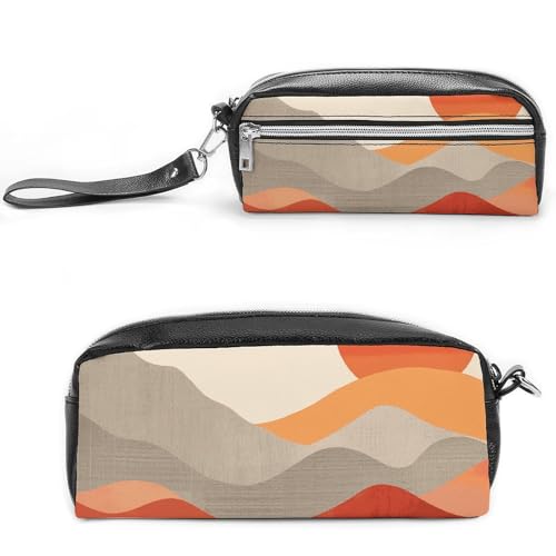 NONHAI Federmäppchen für Männer und Frauen, Make-up-Tasche, großes Fassungsvermögen, Federmäppchen, Kosmetiktasche, Retro-Bilder, Federmäppchen für Bürobedarf, Stil:, 20*10*5.5cm von NONHAI