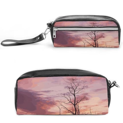 NONHAI Federmäppchen für Männer und Frauen, Make-up-Tasche, großes Fassungsvermögen, Kosmetiktasche, Dämmerungshintergrund, Bleistifttasche für Bürobedarf, Stil:, 20*10*5.5cm von NONHAI