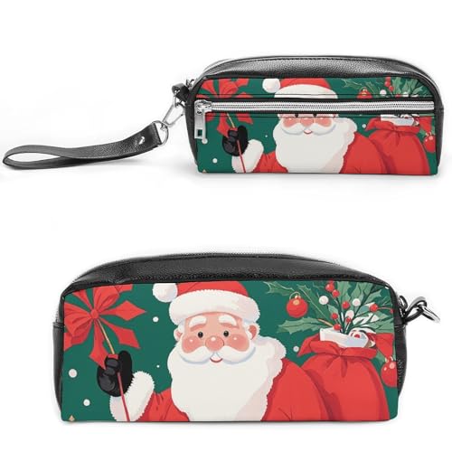NONHAI Federmäppchen für Männer und Frauen, Make-up-Tasche, großes Fassungsvermögen, Stiftebox, Kosmetiktasche, Weihnachten, Weihnachtsmann, Bleistifttasche für Bürobedarf, Stil:, 20*10*5.5cm NONHAI Federmäppchen für Männer und Frauen, Make-up-Tasche, großes Fassungsvermögen, Stiftebox, Kosmetiktasche, Weihnachten, Weihnachtsmann, Bleistifttasche für Bürobedarf, Stil:, 20*10*5.5cm von NONHAI