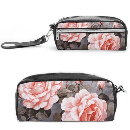 NONHAI Federmäppchen mit Rosenblüten und Blättern, Make-up-Tasche, großes Fassungsvermögen, Kosmetiktasche für Männer und Frauen, Stifttasche für Bürobedarf, Stil, 20 x 10 x 5,5 cm, Stil:, 20*10*5.5cm NONHAI Federmäppchen mit Rosenblüten und Blättern, Make-up-Tasche, großes Fassungsvermögen, Kosmetiktasche für Männer und Frauen, Stifttasche für Bürobedarf, Stil, 20 x 10 x 5,5 cm, Stil:, 20*10*5.5cm von NONHAI