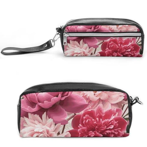 NONHAI Federmäppchen mit botanischem Blumenmuster, großes Fassungsvermögen, Stiftebox, Kosmetiktasche für Männer und Frauen, Stifttasche für Bürobedarf, Stil, 20 x 10 x 5,5 cm, Stil:, 20*10*5.5cm von NONHAI