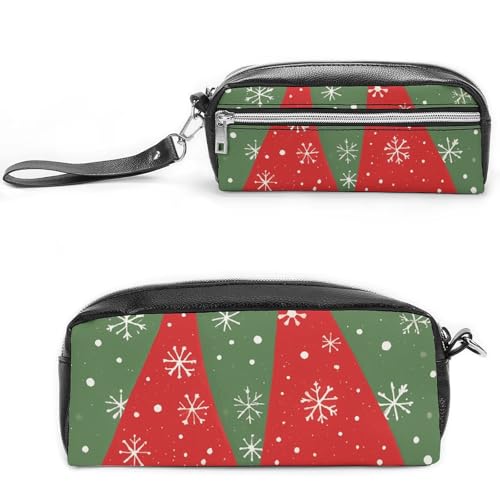 NONHAI Federmäppchen mit weihnachtlichen traditionellen Zwergen, Make-up-Tasche, großes Fassungsvermögen, Kosmetiktasche für Männer und Frauen, Stifte-Tasche für Bürobedarf, Stil, 20 x 10 x 5,5 cm, von NONHAI