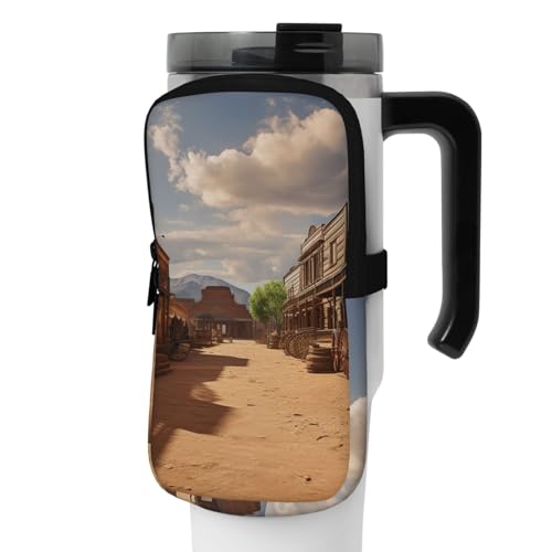 NONHAI Neopren-Wasserflaschen-Beutel für Tasse, Reisebecher, Becherbeutel, Sport-Flaschen-Beutel, Halter, Fitnessstudio, Becher, Zubehör, Hülle für Telefon, Karte, Schlüssel, Schwarz , M von NONHAI