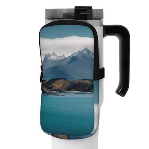 NONHAI Neopren-Wasserflaschen-Beutel für Tasse, Reisebecher, Becherbeutel, Sport-Flaschen-Beutel, Halter, Fitnessstudio, Becher, Zubehör, Hülle für Telefon, Karte, Schlüssel, Schwarz , S von NONHAI