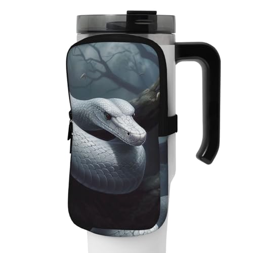 NONHAI Neopren-Wasserflaschen-Beutel für Tasse, Reisebecher, Becherbeutel, Sport-Flaschen-Beutel, Halter, Fitnessstudio, Becher, Zubehör, Hülle für Telefon, Karte, Schlüssel, Schwarz , S von NONHAI