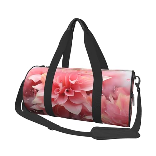 Reisetasche für Damen und Herren, faltbar, Wochenendtasche, für Reisen, Schwimmen, Basketball, Pink Petals, Rosa Blütenblätter, Einheitsgröße von NONHAI