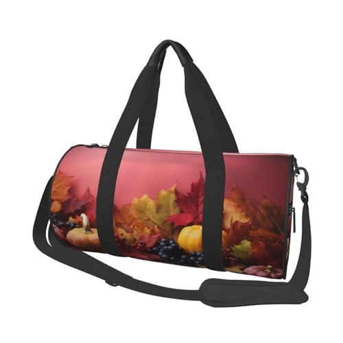 Reisetasche mit Baumzweig-Silhouette bei Dämmerung, für Damen und Herren, Sport, faltbar, Wochenendtasche, Handgepäck, Übernachtungstasche, für Reisen, Schwimmen, Basketball, Thanksgiving-Hintergrund, von NONHAI