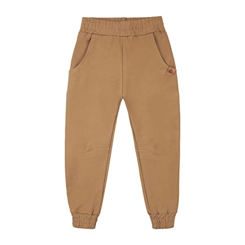 NONU Kids IGO Jogginghose für Jungen I Hose Kinder aus Baumwolle Sporthose Outdoorhose I Kinder Kleidung, braun, 140/146 von NONU Kids