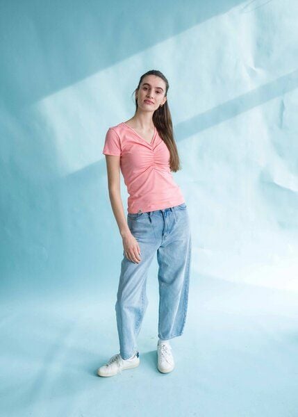 NOORLYS T-Shirt Riffelig von NOORLYS