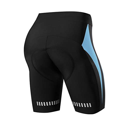 NOOYME Radlerhose Damen gepolstert schnelltrockende Radlerhose Damen Kurz elastische Radlerhose Damen mit Sitzpolster 4D Radhose Damen mit breiterem und dichterem Polster NOOYME Radlerhose Damen gepolstert schnelltrockende Radlerhose Damen Kurz elastische Radlerhose Damen mit Sitzpolster 4D Radhose Damen mit breiterem und dichterem Polster von NOOYME