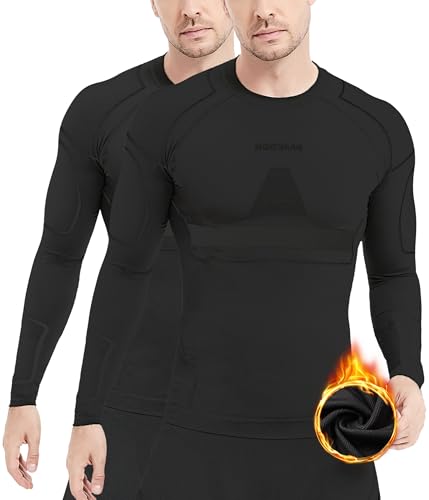 NOOYME Thermo Unterhemd Herren Elastisch Funktionsunterwäsche Warm Thermoshirt Skiunterwäsche Atmungsaktiv Flexibel Thermounterhemd von NOOYME