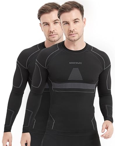 NOOYME Thermounterwäsche Herren 2er Pack elastisch Funktionsunterwäsche Herren warm Thermounterwäsche Skiunterwäsche Herren NOOYME Thermounterwäsche Herren 2er Pack elastisch Funktionsunterwäsche Herren warm Thermounterwäsche Skiunterwäsche Herren von NOOYME