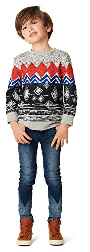 NOP Jungen B Sweater ls Williamson AOP Sweatshirt, Mehrfarbig (Black C270), 116 von NOP