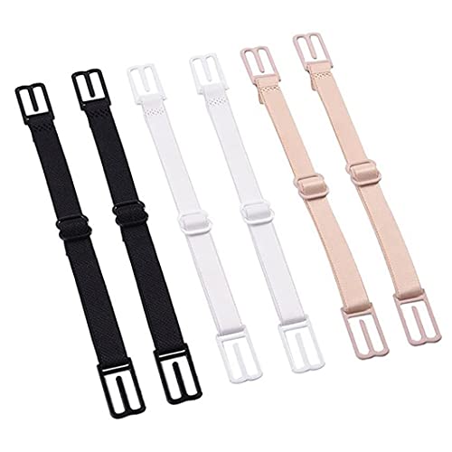 NOPEILVI BH -Träger elastischer Schultergurt Klammern Halter BH -Träger elastische Schultergurt Clips Halter Einstellbarer Nicht -Schlupf für Frauen 6pcs von NOPEILVI