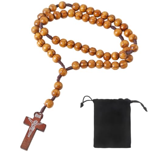 NOPKESV Catholic Rosary Wood for Men and Women von NOPKESV