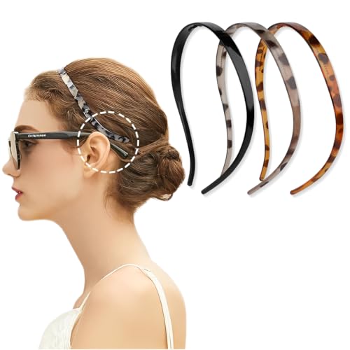 3 Stück Kein Kopfschmerz Haarreif Damen, Dünne Haarreifen Damen, Flex-Haarreifen ohne Druck, Haarreif für Brillenträger, Sonnenbrille Haarreifen, Rutschfest mit Zähnen 3 Stück Kein Kopfschmerz Haarreif Damen, Dünne Haarreifen Damen, Flex-Haarreifen ohne Druck, Haarreif für Brillenträger, Sonnenbrille Haarreifen, Rutschfest mit Zähnen von NOPVUFA