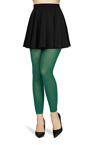 NOQ Damen-Leggings in voller Länge Blickdichte Mikrofaser 3D-elastische 200 DEN Warme Feste Knöchelhose Gracja, Green Größe L NOQ Damen-Leggings in voller Länge Blickdichte Mikrofaser 3D-elastische 200 DEN Warme Feste Knöchelhose Gracja, Green Größe L von NOQ