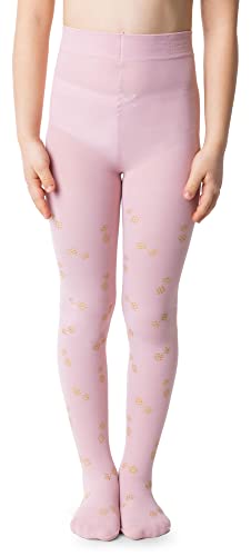 NOQ Kinder Dünne Strumpfhose mit schönem Aufdruck Mädchen gemusterte 40 DEN Schule Tanzzeremonie Lässig, Pineapple Cotton Candy 4-5 Jahre (104-110) von NOQ